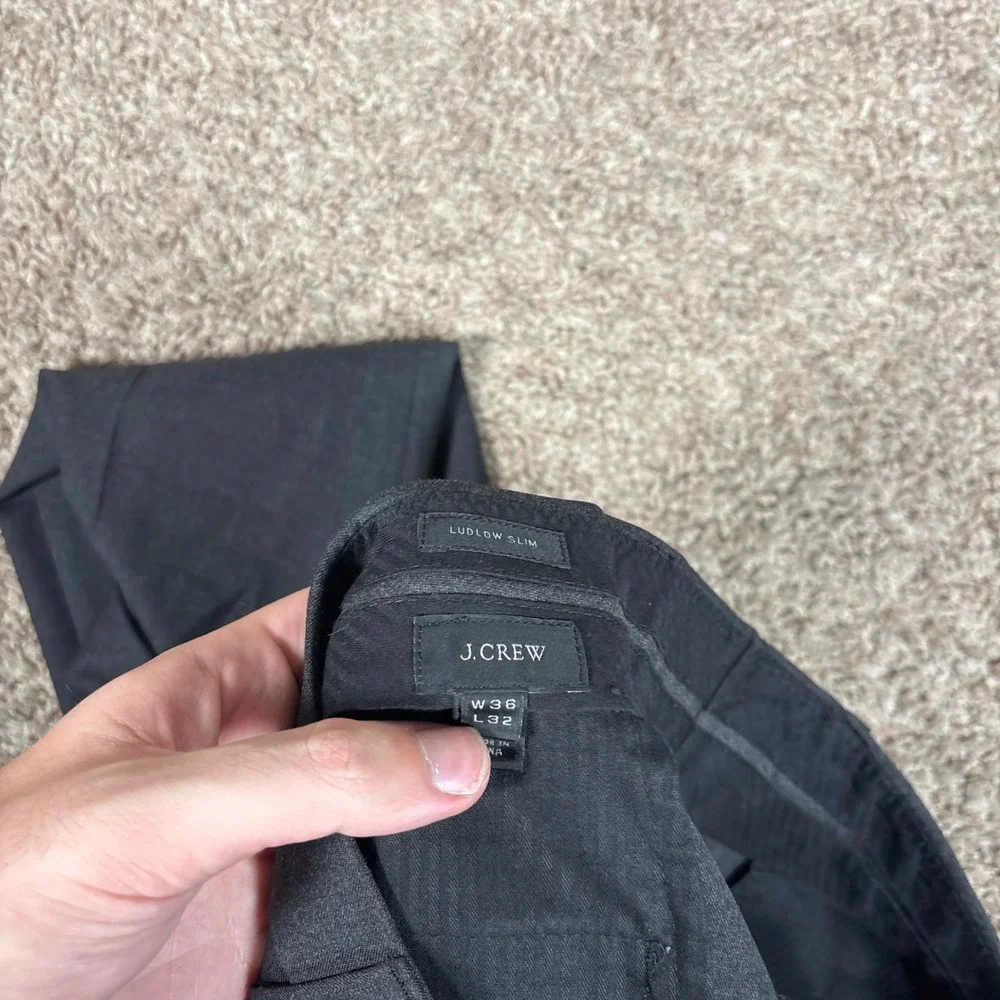J.Crew Ludlow Slim Loro Piana Super 120s Wool Dress Pants 36x32 (Fits 36x30)
